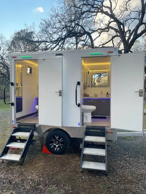 Restroom trailers rental unit