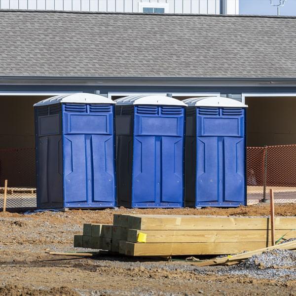 Heavy-duty construction site porta potty in Rowlett, Texas